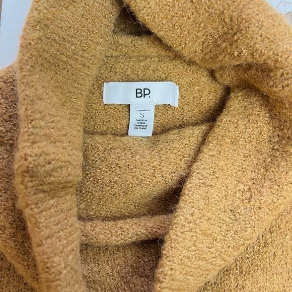 Women’s BP Brown Boucle Turtleneck Tunic Sweater Size S Small EUC - Picture 3 of 4